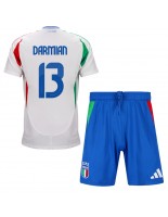 Itálie Matteo Darmian #13 Venkovní dres pro děti ME 2024 Krátký Rukáv (+ trenýrky)